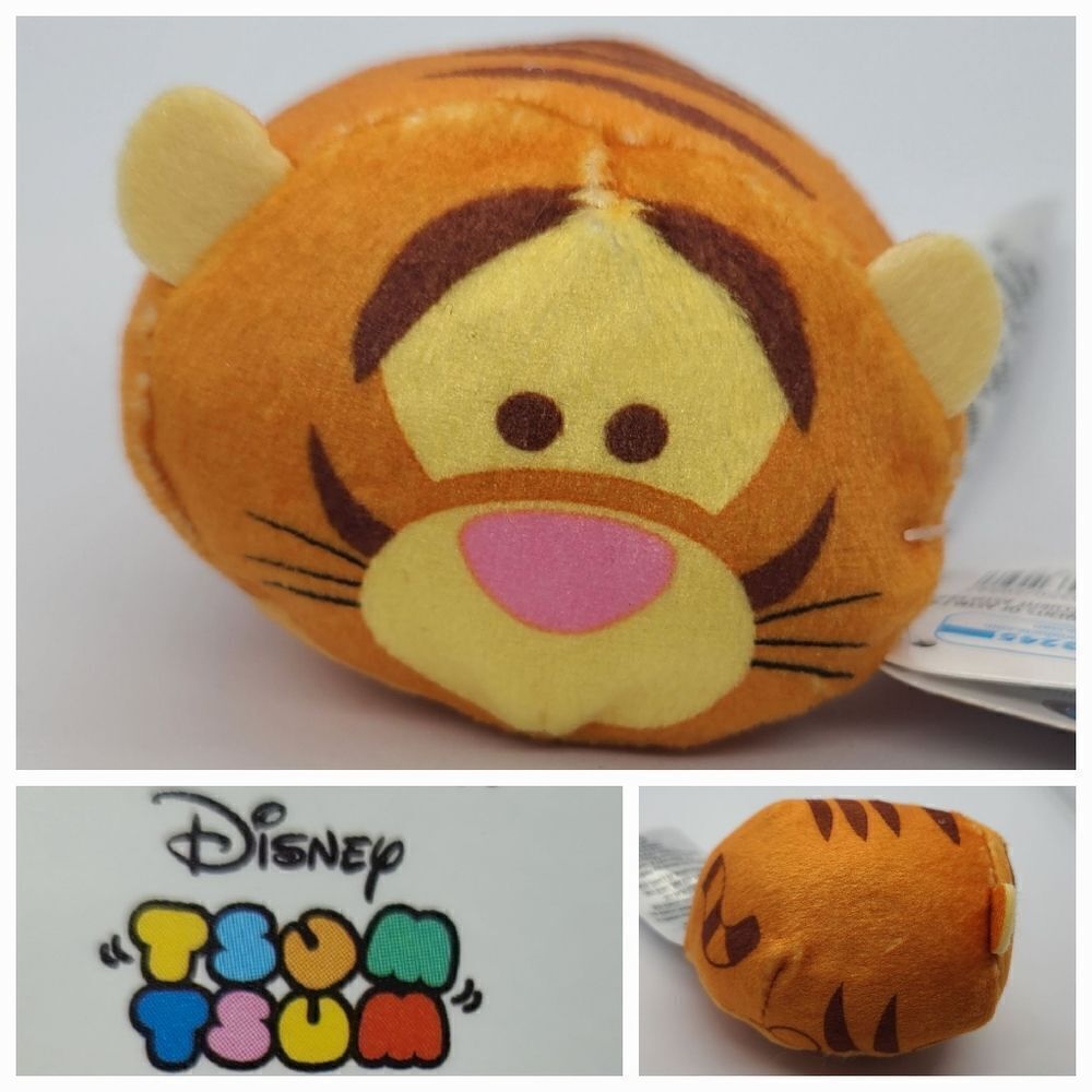 NWT DISNEY "Tigger" Winnie the Pooh Classic Tsum Tsum Mini 3" Stackable Plush